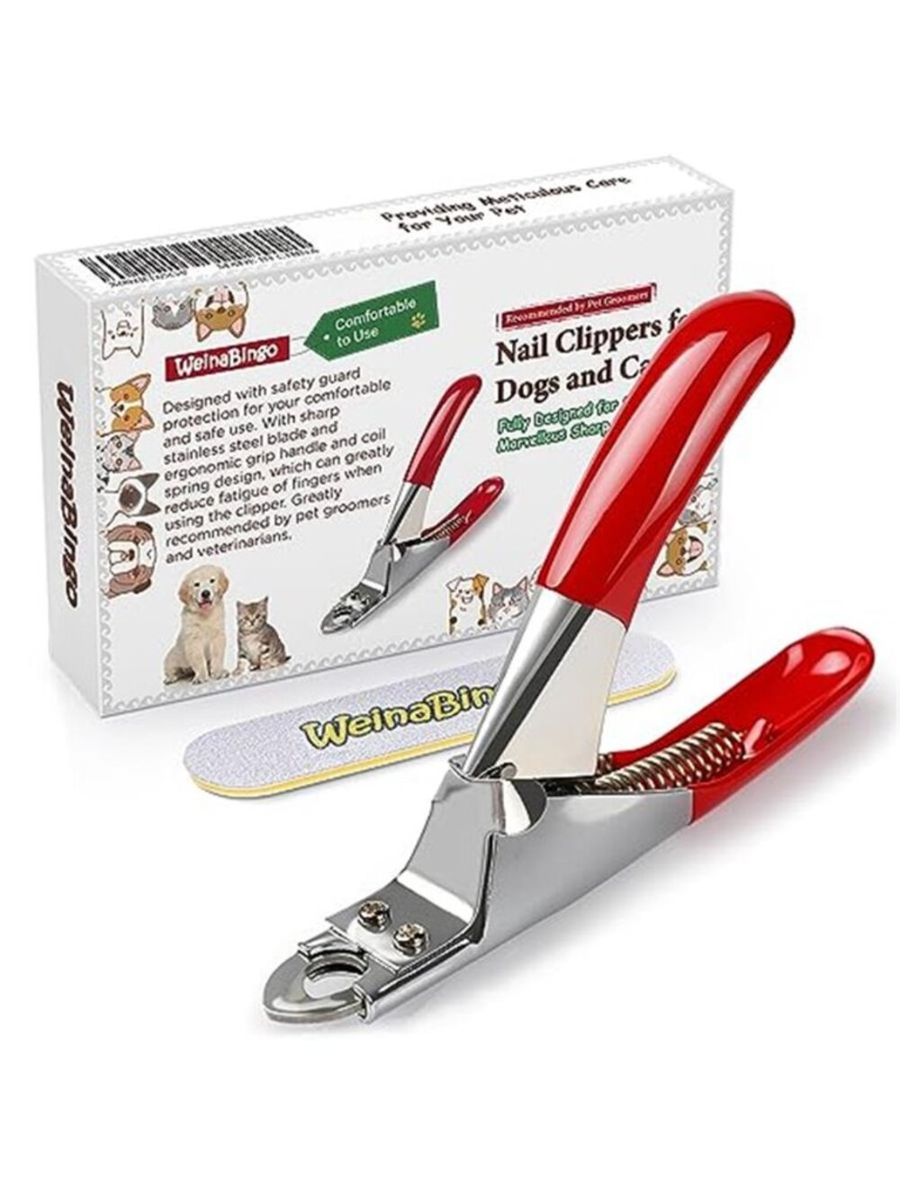 Dog Cat Pets Nail Clippers Professional Pets Claw Trimmer with Free Nail File